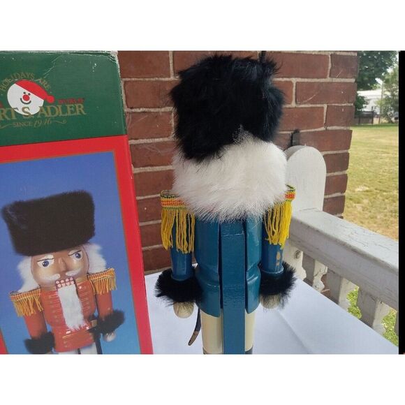 15" Vintage KURT ADLER NUTCRACKER WOODEN BRITISH GENERAL SOLDIER NEW C1189 - Picture 6 of 10